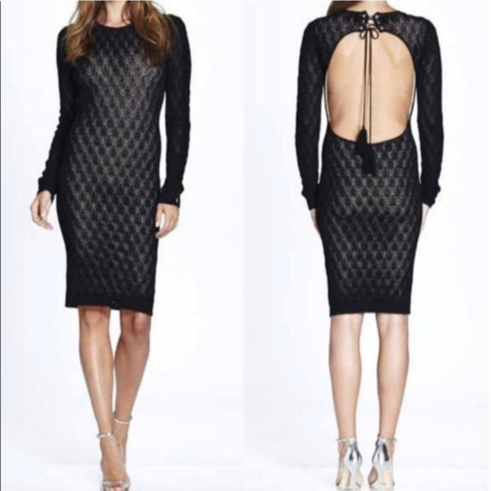 Ronny Kobo Collection Black Backless Dress